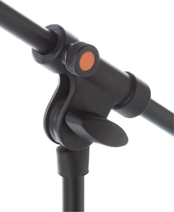 پایه میکروفون بوم Bespeco SH12NE با مفصل نایلونی تقویت شده، پایه فلزی و پایه های ضد لرزش | SH12NE