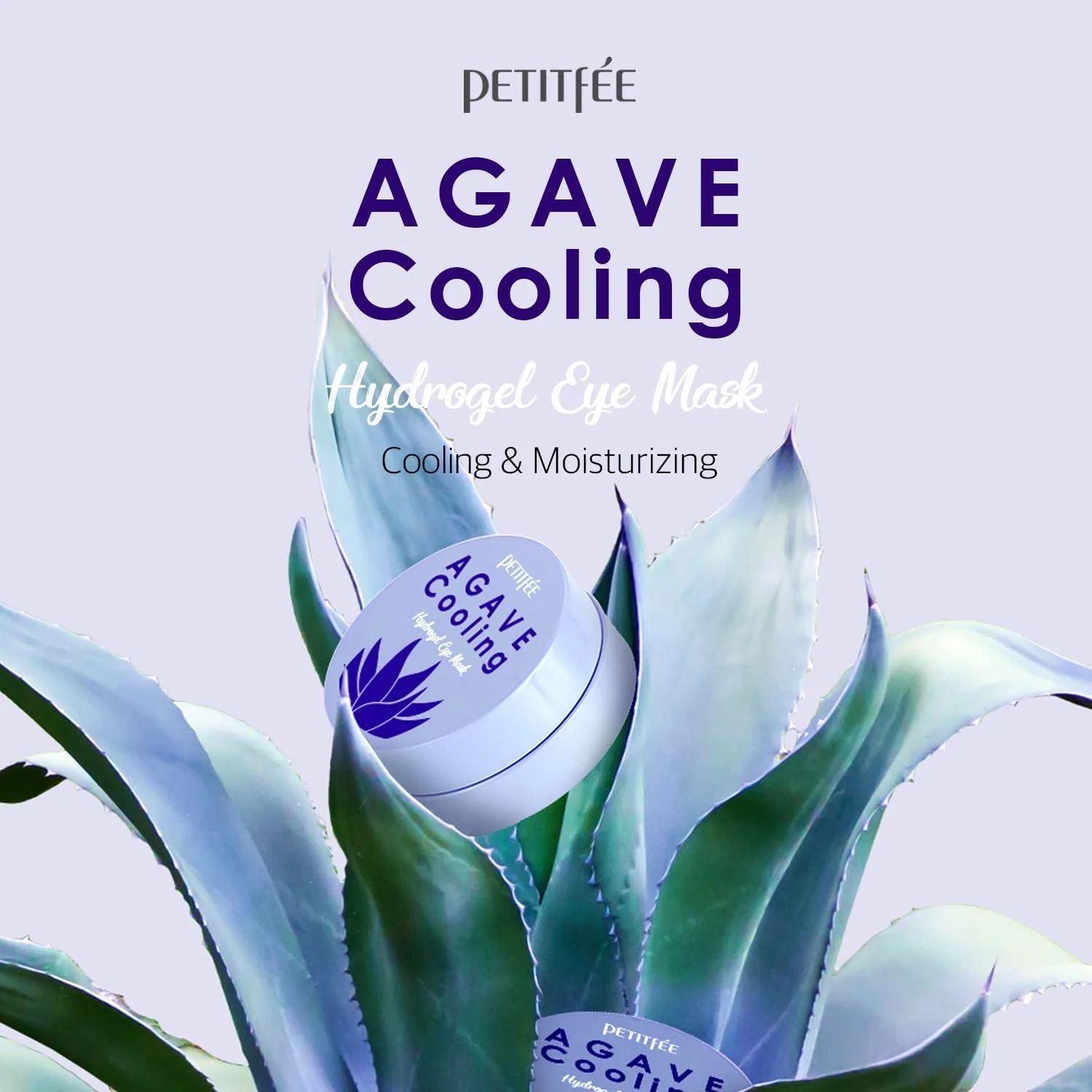 پتیتفی، ماسک هیدروژلی خنک کننده آگاو، 60 عدد پتیتفی، ماسک هیدروژلی خنک کننده آگاو، 60 عدد