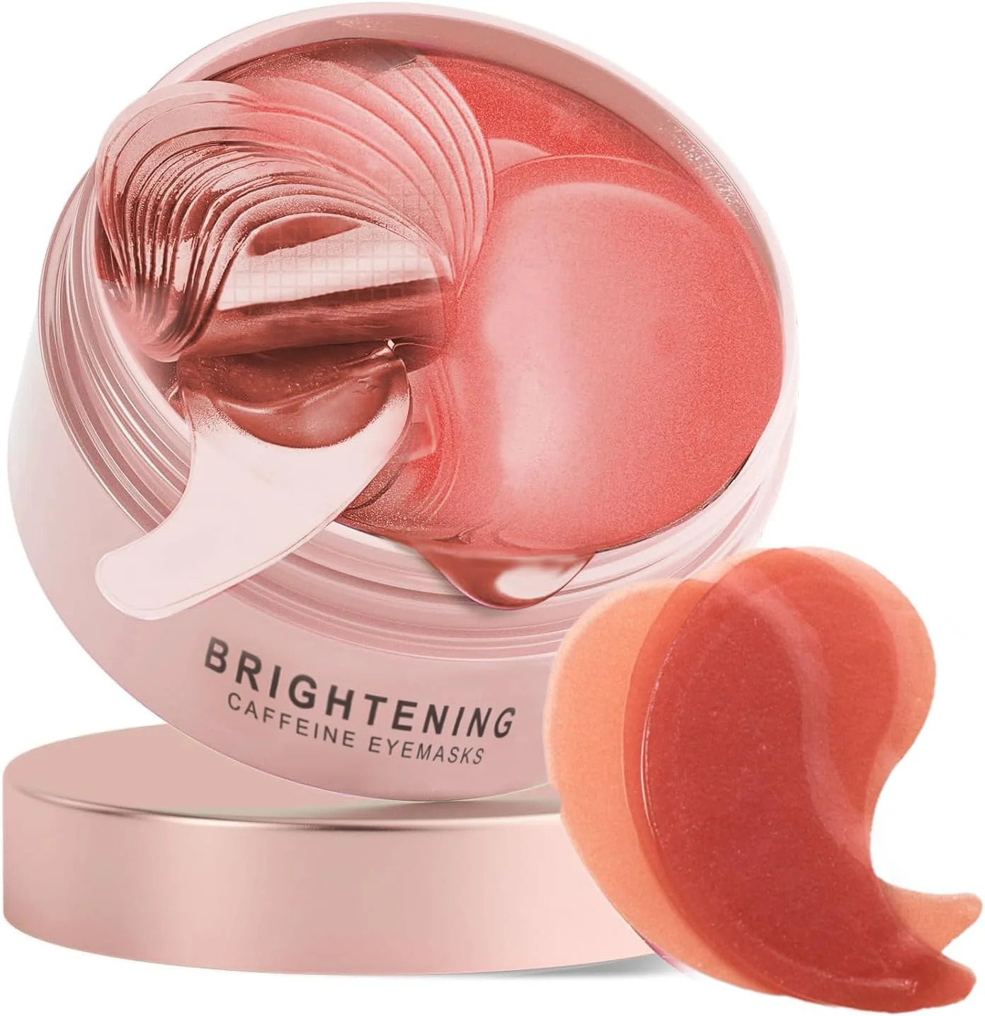 ماسک دور چشم روشن کننده، 30 جفت، ماسک چشم حاوی کافئین برای تیرگی و پف زیر چشم، حاوی هیالورونیک اسید و نیاسینامید، پچ زیر چشم برای پف کردگی