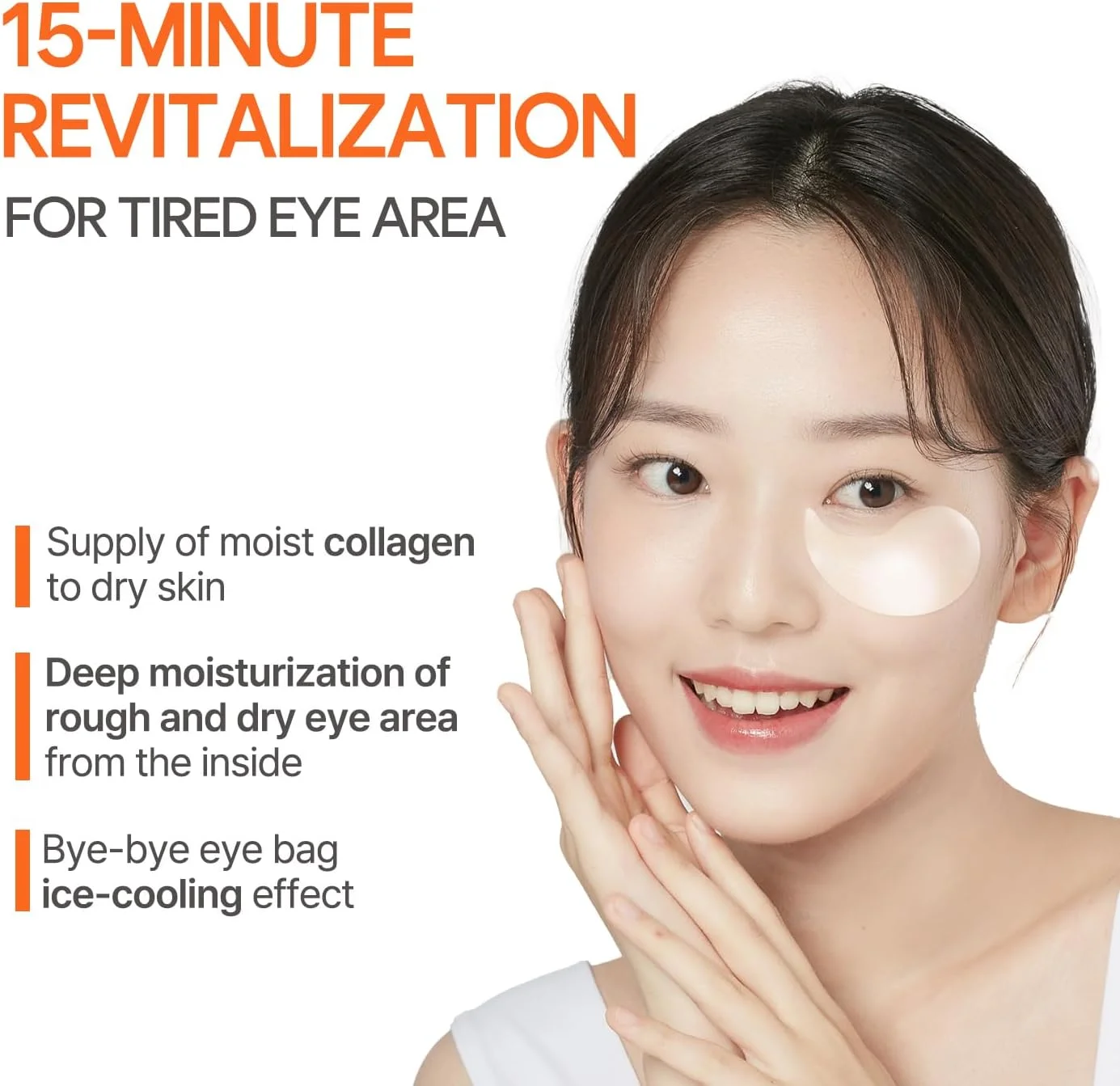 پچ دور چشم هیدروژلی کلاژن و کوآنزیم کیوتن Petitfee با 98% هیدروژل - 60 عدد