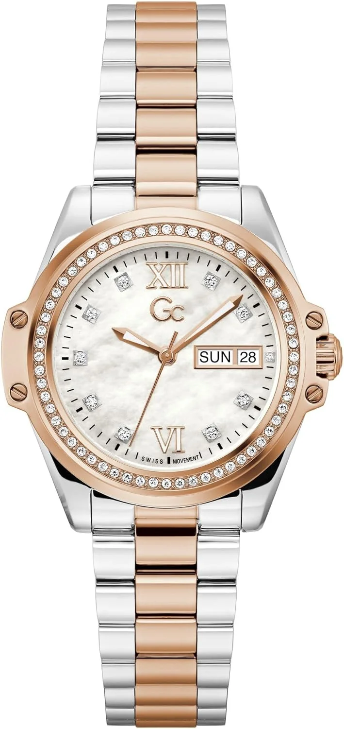 ساعت مچی زنانه آنالوگ صفحه گرد سفید GUESS Collection Bolt Lady - مدل Z53001L1