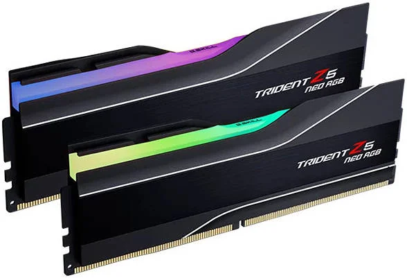 رم دسکتاپ دو کاناله G.SKILL Trident Z5 Neo RGB با ظرفیت 32 گیگابایت (2x16GB) DDR5، سرعت حافظه 6000 مگاهرتز، تاخیر 36-36-36-96، بدون ECC، پروفایل AMD EXPO، 1.35 ولت | F5-6000J3636F16GX2-TZ5NR رم دسکتاپ دو کاناله G.SKILL Trident Z5 Neo RGB با ظرفیت 32 گیگابایت (2x16GB) DDR5، سرعت حافظه 6000 مگاهرتز، تاخیر 36-36-36-96، بدون ECC، پروفایل AMD EXPO، 1.35 ولت | F5-6000J3636F16GX2-TZ5NR