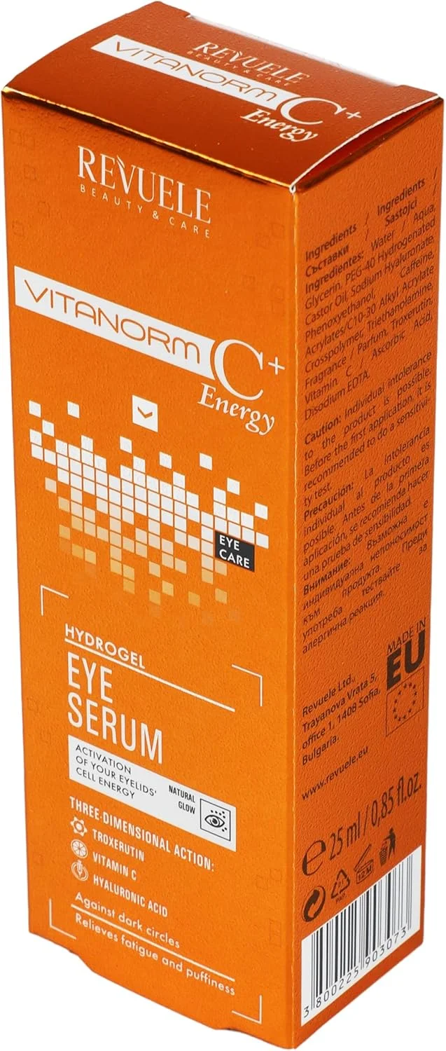 سرم دور چشم هیدروژل ویتانورم C+Energy Revuele حجم 25 میلی لیتر