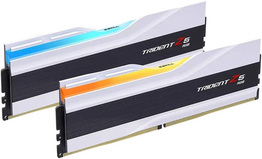 G.SKILL Trident Z5 RGB Series کیت حافظه دسکتاپ 32 گیگابایتی (2 عدد 16 گیگابایتی) DDR5 دو کاناله، سرعت حافظه 6400 MT/s، تاخیر CL32 CAS، ولتاژ 1.40 ولت، Intel XMP 3.0، 288-Pin، سفید | F5-6400J3239G16GX2-TZ5RW G.SKILL Trident Z5 RGB Series کیت حافظه دسکتاپ 32 گیگابایتی (2 عدد 16 گیگابایتی) DDR5 دو کاناله، سرعت حافظه 6400 MT/s، تاخیر CL32 CAS، ولتاژ 1.40 ولت، Intel XMP 3.0، 288-Pin، سفید | F5-6400J3239G16GX2-TZ5RW