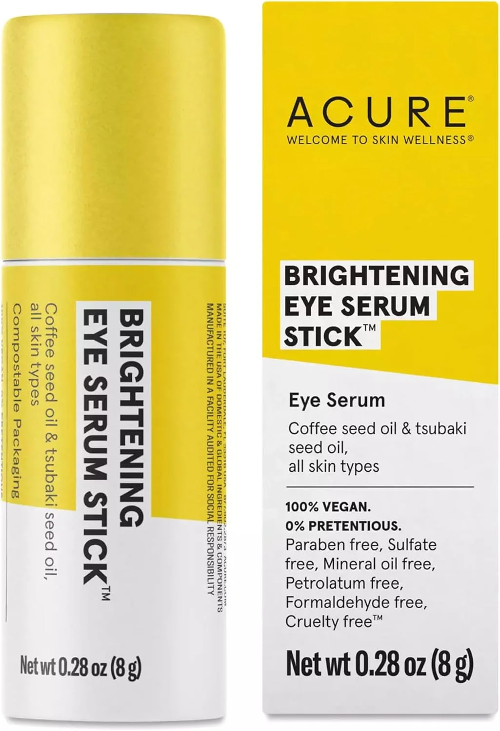 سرم دور چشم روشن کننده اکیور، روغن دانه قهوه + روغن دانه کاملیا