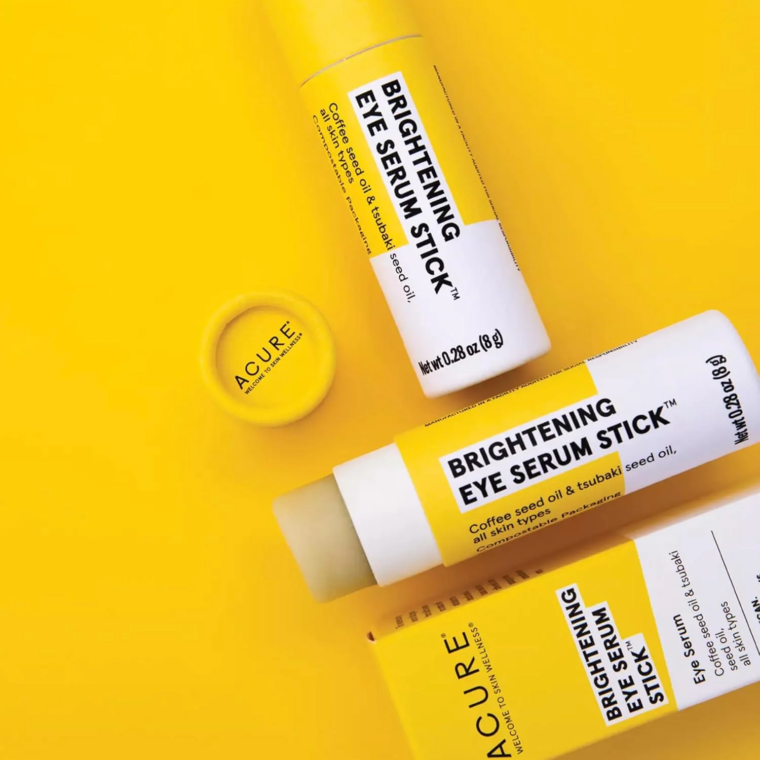 سرم دور چشم روشن کننده اکیور، روغن دانه قهوه + روغن دانه کاملیا