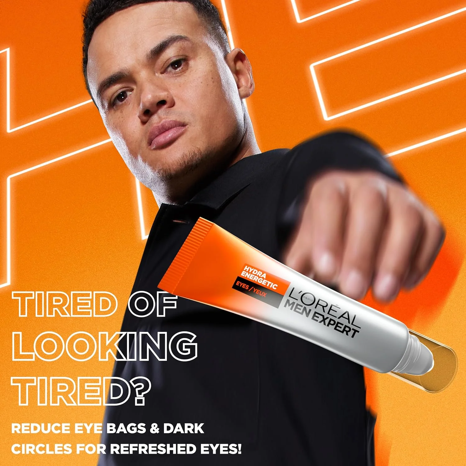 لورال پاریس، متخصص مردان، هیدرا انرژتیک آیس کول دور چشم رولی - 10 میلی لیتر