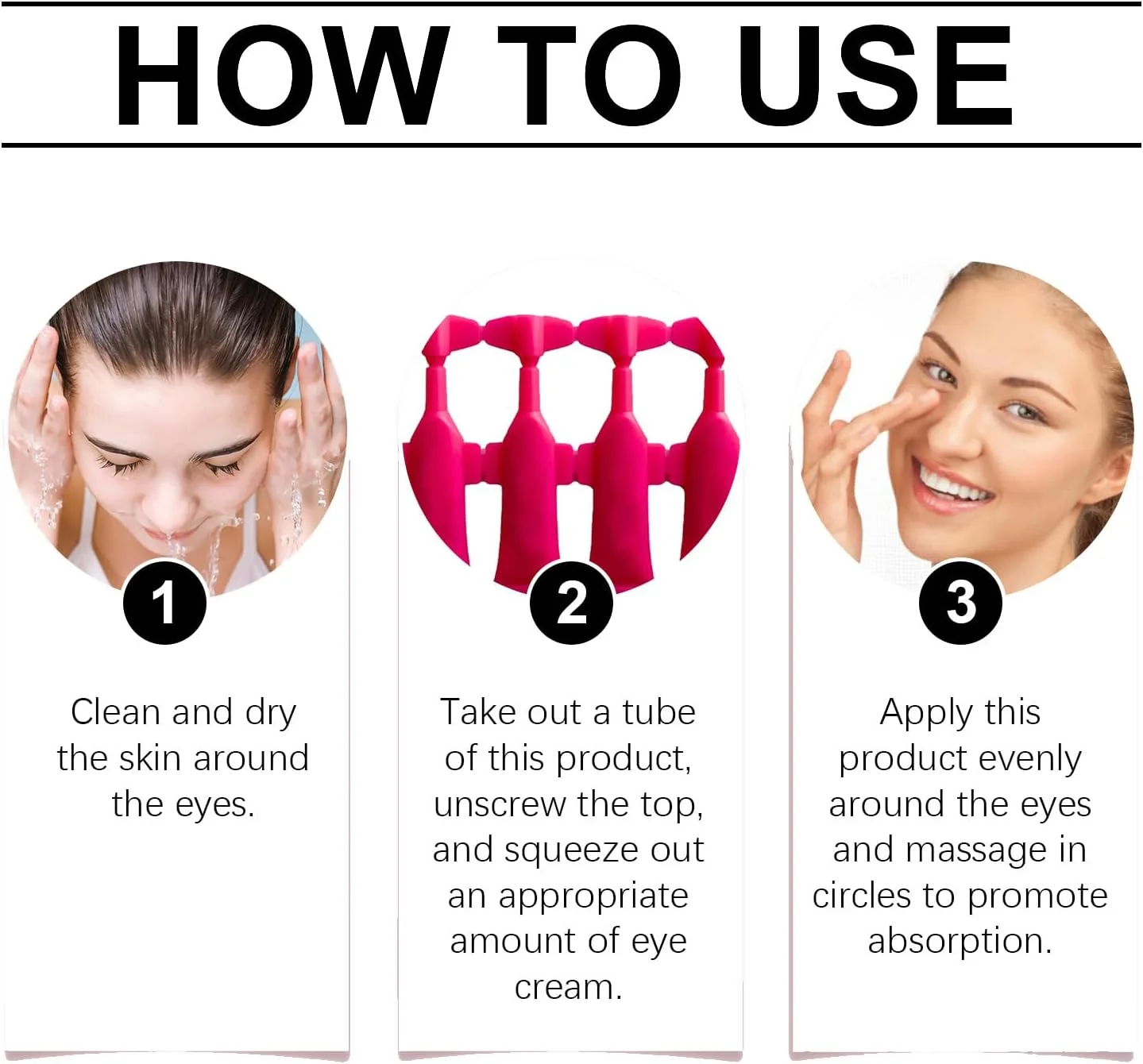 کرم دور چشم برای رفع تیرگی، کرم دور چشم ضد پیری، 10 عدد سرم دور چشم 1 میلی لیتری، مینی تیوب برای رفع پف و چین و چروک، مراقبت از چشم کاهش دهنده تورم، سفت کننده و صاف کننده چشم، بهبود پوسته پوسته شدن