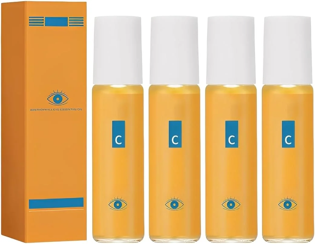 روغن سرم لوتئین ضد چروک، سرم ضد چروک Vc، روغن لوتئین ضد چروک Vc، سرم ضد پیری چشم برای رفع چین و چروک، پف و سیاهی دور چشم، بسته 4 عددی