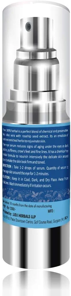 سرم احیا کننده دور چشم گیاهی خالص پاناسه برای بانوان 30 میلی لیتر - ضد تیرگی، پف و خطوط دور چشم