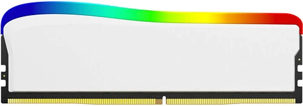 کینگستون FURY Beast DDR4 RGB نسخه ویژه با ظرفیت 16 گیگابایت (2 عدد 8 گیگابایتی)، سرعت کلاک 3200 مگاهرتز، تاخیر CL16، ولتاژ 1.35، 288 پین، DIMM بدون بافر غیر ECC، سفید | KF432C16BWAK2/16