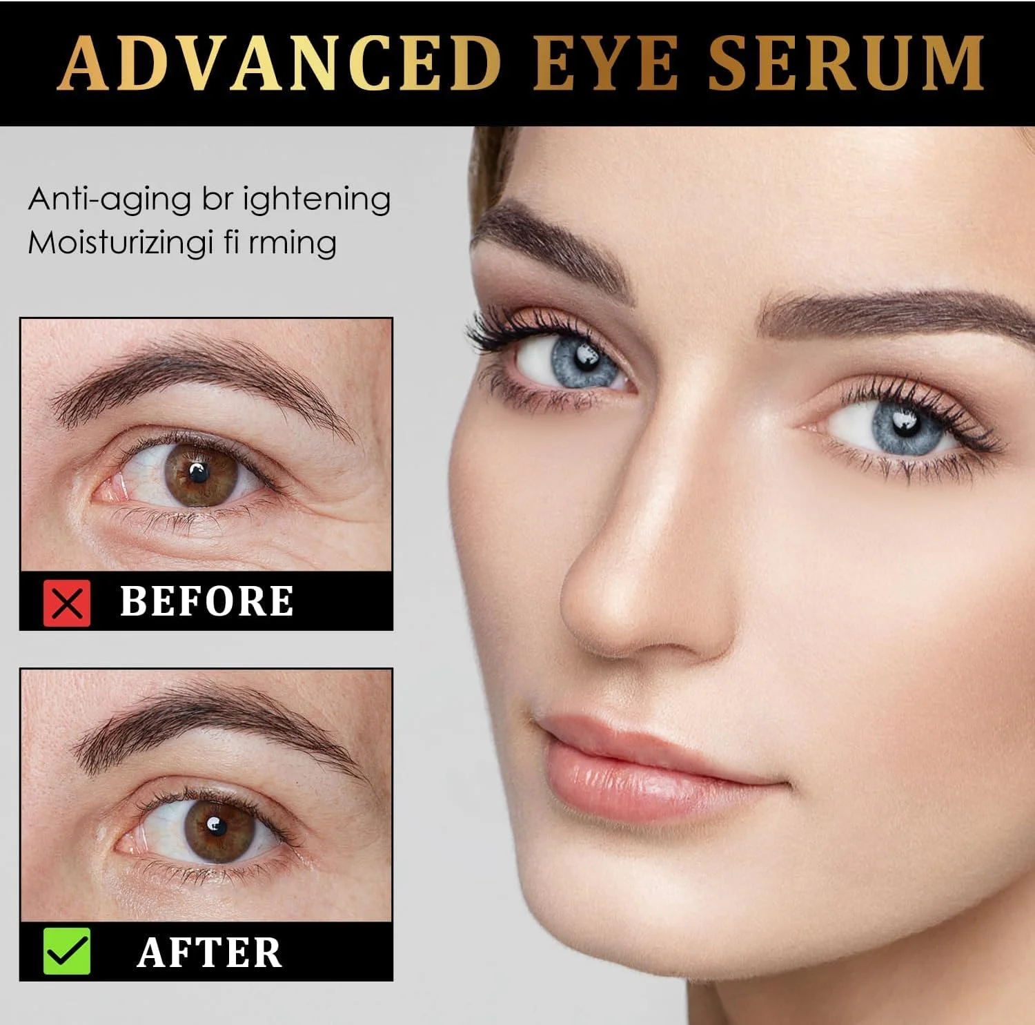 غلتک روغن کرچک Azonee Time Eraser، 8 میلی لیتر، غلتک زیر چشم برای کاهش چین و چروک، پف و سیاهی دور چشم، غنی شده با روغن کرچک و کندر، 2 عدد