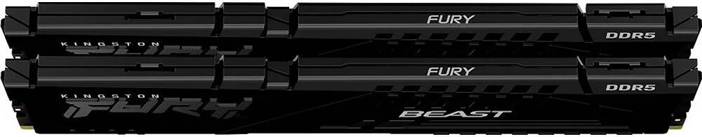 کینگستون فیوری بیست 16 گیگابایت (2x8 گیگابایت) حافظه DDR5، فرکانس 5600 مگاهرتز، تاخیر CL40، غیر ECC DIMM، کیت 2 تایی، ولتاژ 1.25، دارای گواهینامه Intel XMP 3.0 و AMD، مشکی | KF556C40BBK2-16