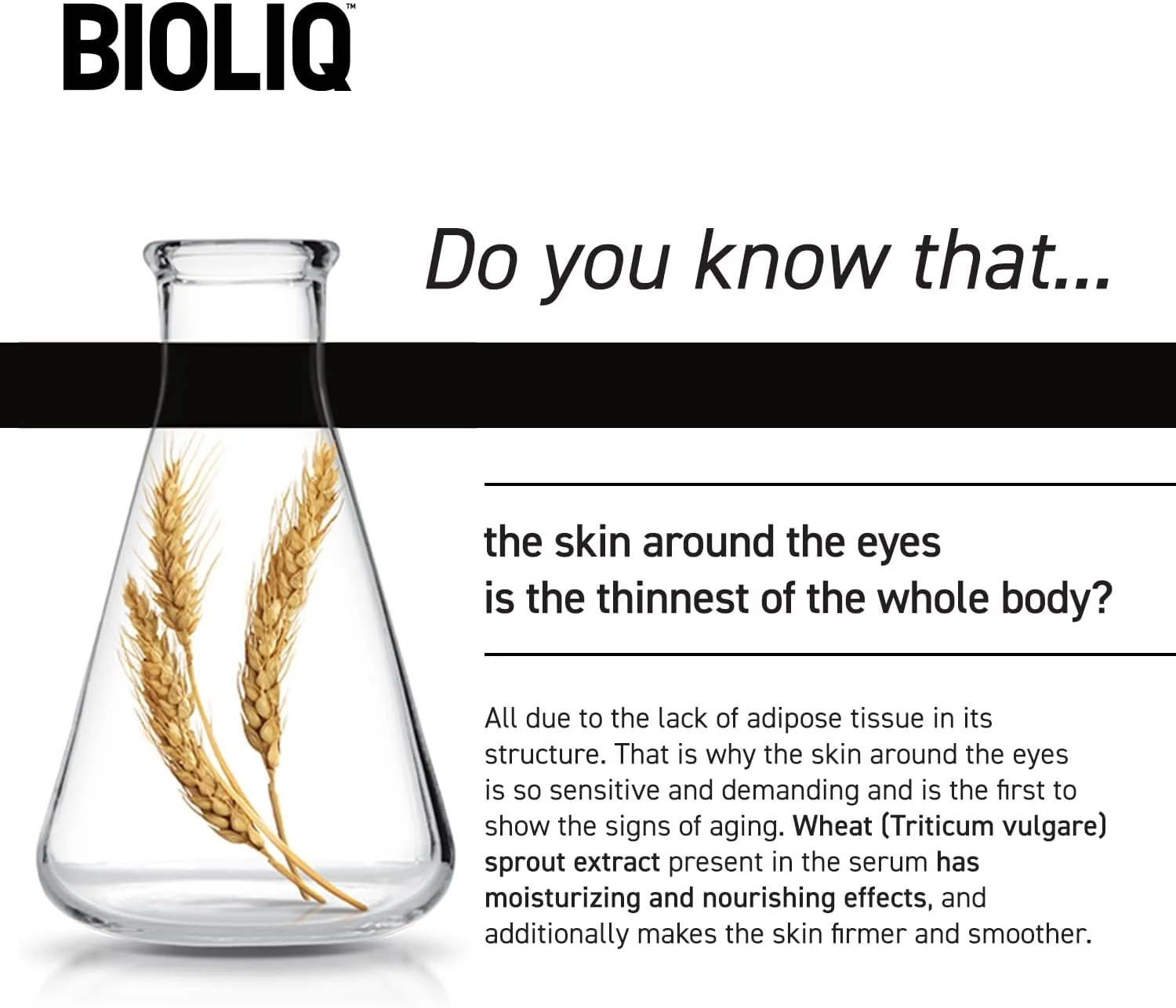 سرم دور چشم بیولیك پرو - اسید هیالورونیک برای آبرسانی، عصاره جوانه گندم برای صاف کردن چروک، رفع تیرگی، روشن کننده زیر چشم و دارای اپلیکاتور رولی خنک کننده - 15 میلی لیتر