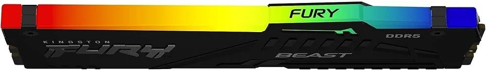 حافظه رایانه رومیزی کینگستون Fury Beast با ظرفیت 32 گیگابایت (یک عدد 32 گیگابایتی)، سرعت 6000 مگاهرتز، تاخیر CL36 DIMM، فناوری همگام سازی مادون قرمز، پایداری اورکلاک، مشکی | KF560C36BBEA-32