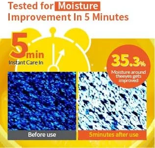 پچ دور چشم مرطوب کننده ویتامین C نارنگی سبز گودال | پچ ژلی آبرسان 5 دقیقه ای (60 عدد)