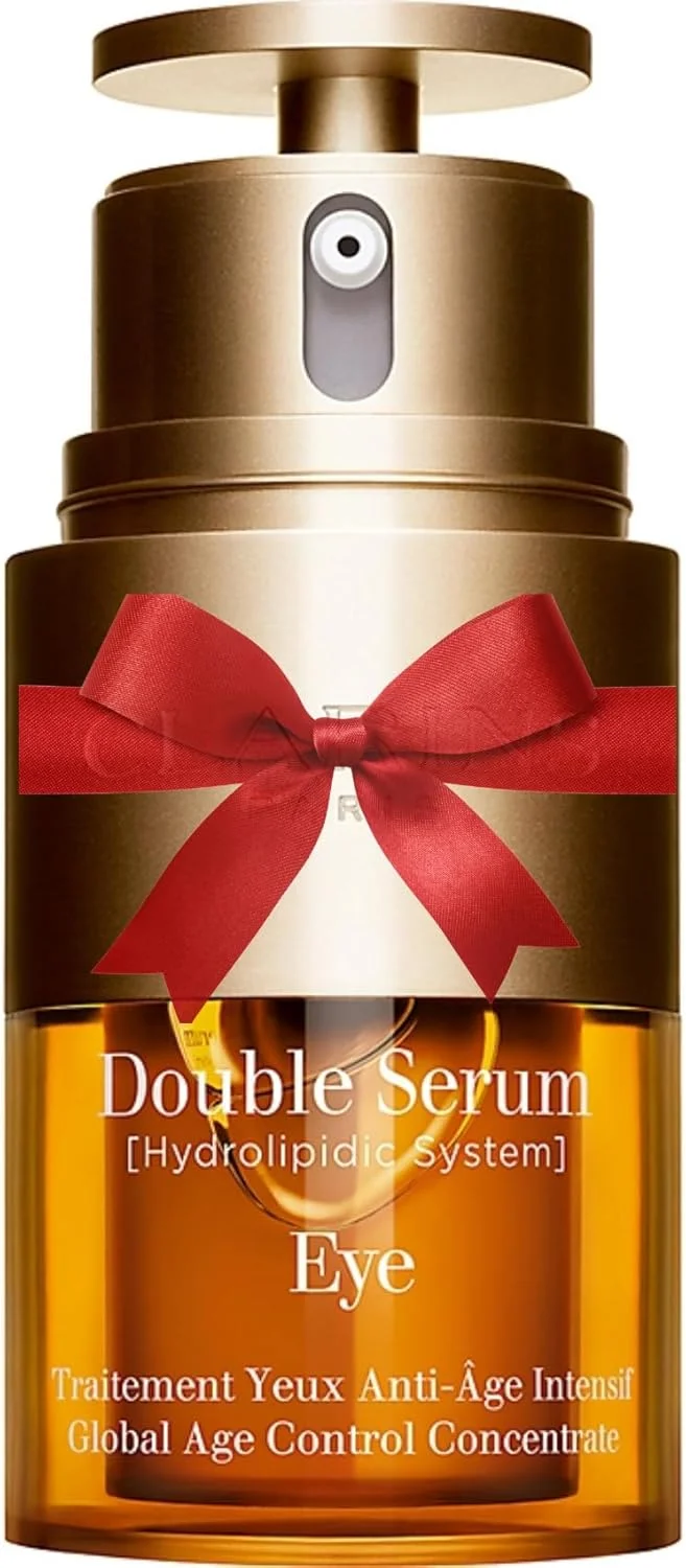 سرم دوتایی دور چشم کلارین، کنسانتره کنترل ضد پیری، نسخه محدود با پاپیون قرمز