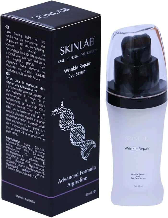سرم مراقبت از دور چشم ترمیم کننده چروک اسکین لب | هیالورونیک اسید، آرژیرلین، گلیسیرین | 30 میلی لیتر
