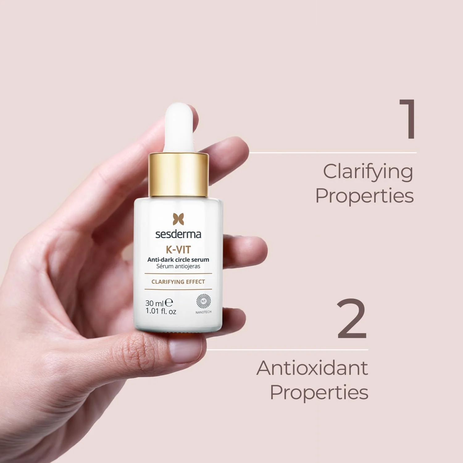 سرم دور چشم ضد تیرگی K-VIT سسدرما 30 میلی لیتر