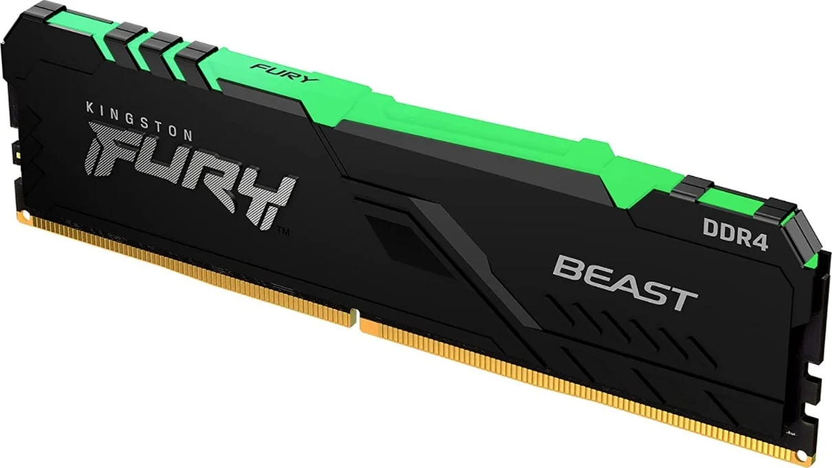 حافظه رم دسکتاپ کینگستون Fury Beast RGB با ظرفیت 8 گیگابایت DDR4، سرعت 3600 مگاهرتز، Non ECC، DIMM | HX436C17FB3A/8 / KF436C17BBA/8