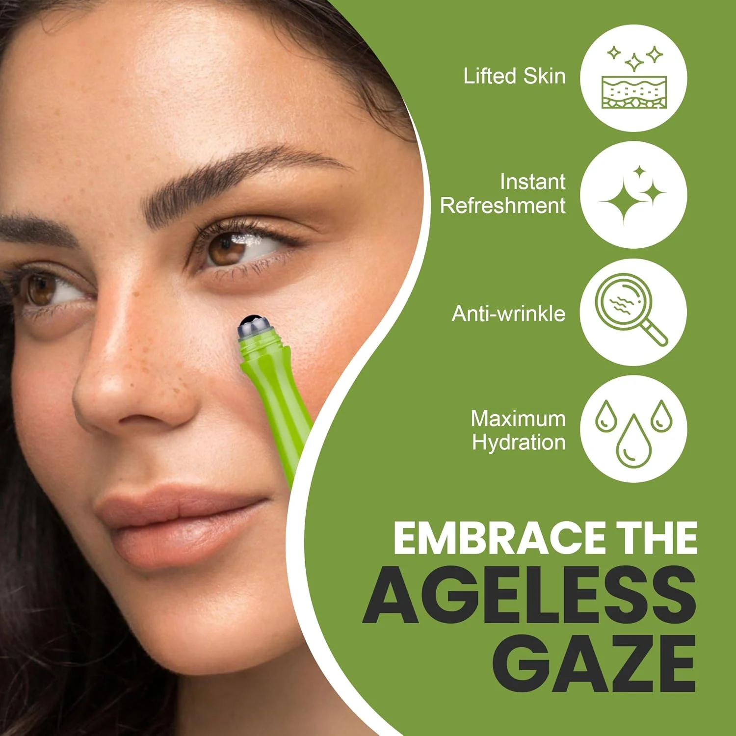 سرم غلطکی دور چشم آلوئه ورا و کلاژن فرش بیبی برایت، ضد چروک، ضد پف، کاهش تیرگی و پف زیر چشم، 15 میلی لیتر