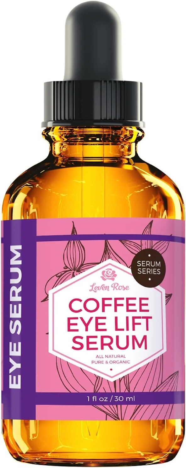 سرم دور چشم حاوی قهوه لون رز، خالص، ارگانیک، طبیعی، کاهش دهنده پف، ضد پیری، روشن کننده چشم های خسته 30 میل