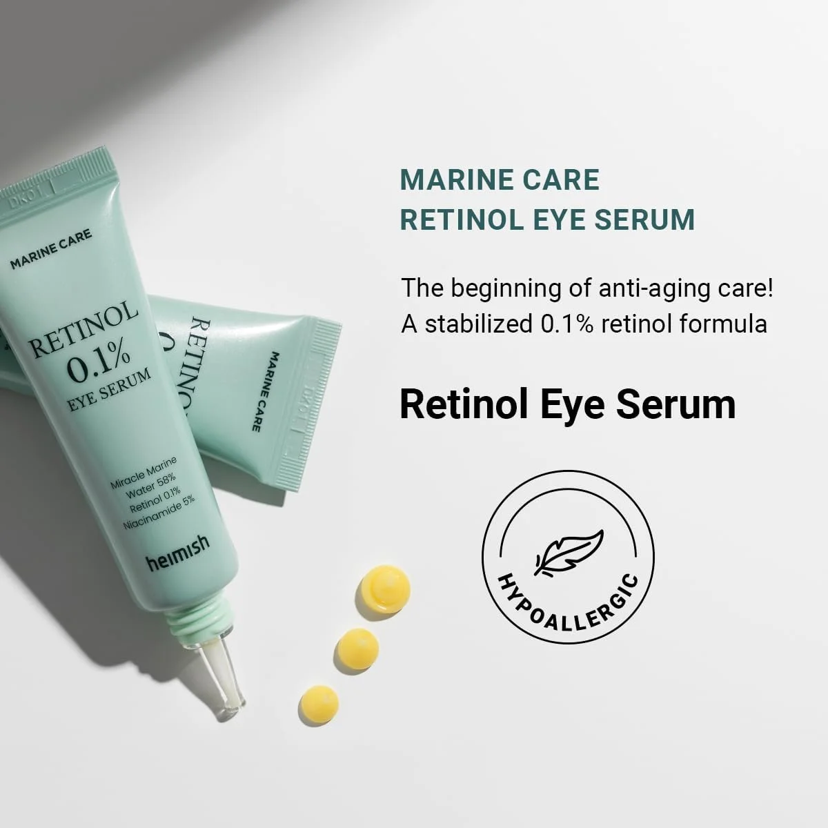 سرم دور چشم دریایی هایمیش حاوی رتینول 30 میلی لیتر