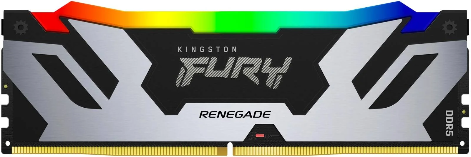 حافظه رم دسکتاپ کینگستون FURY Renegade RGB با ظرفیت 48 گیگابایت DDR5، تاخیر CL38 CAS، سرعت 6000MT/s، DIMM بدون ECC، 288 پین، ولتاژ 1.4، پشتیبانی از Intel XMP 3.0 | KF560C32RSA-48