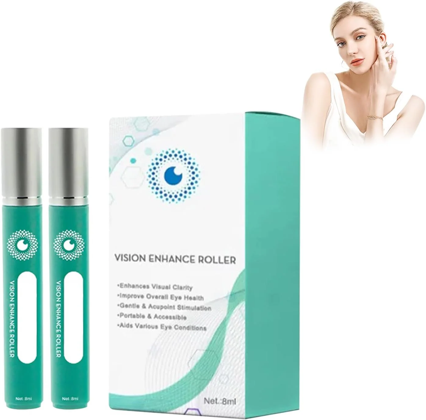 سرم ماساژ چشم، تسکین دهنده خشکی و خستگی چشم، مرطوب کننده پوست اطراف چشم، بسته 2 عددی