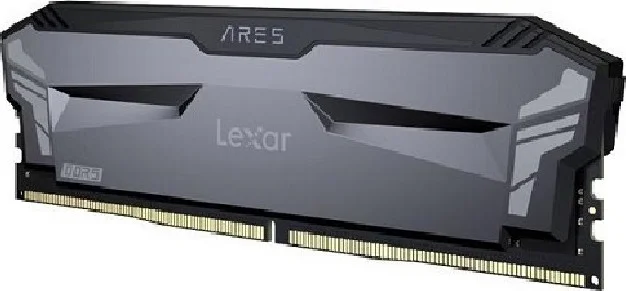 حافظه رم دسکتاپ Lexar Ares با ظرفیت 16 گیگابایت (1x16GB) DDR5 SDRAM UDIMM، سرعت 4800 مگاهرتز، ولتاژ 1.10، 288 پین، تاخیر CAS 40 | LD5DU016G-R4800GS2A