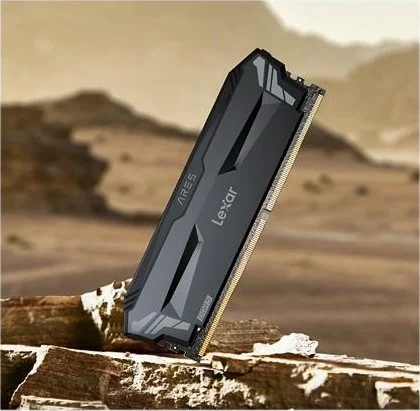 حافظه رم دسکتاپ Lexar Ares با ظرفیت 16 گیگابایت (1x16GB) DDR5 SDRAM UDIMM، سرعت 4800 مگاهرتز، ولتاژ 1.10، 288 پین، تاخیر CAS 40 | LD5DU016G-R4800GS2A