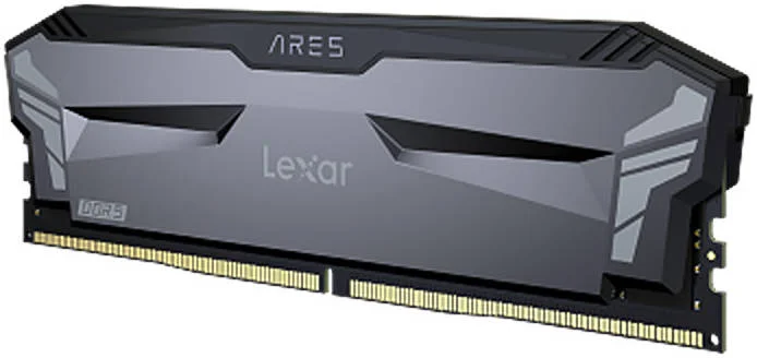 کیت حافظه دسکتاپ Lexar Ares DDR5 OC با هیت سینک، 32 گیگابایت (2x16 گیگابایت)، سرعت کلاک 5200 مگاهرتز، ولتاژ حافظه 1.2، تاخیر CL32، پشتیبانی از Intel XMP 3.0، 288 پین، مشکی | LD5CU016G-R5200GD2A