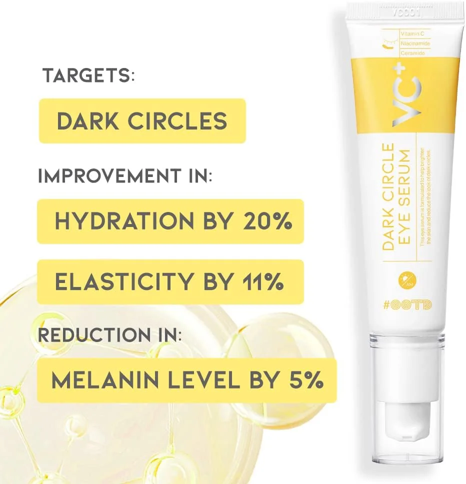 سرم دور چشم #OOTD حاوی ویتامین C، نیاسینامید، سرامید [30 گرم]، درمان تیرگی دور چشم مناسب آقایان و بانوان، مراقبت از پوست حساس صورت، محصول کره ای Oxygen of the Day