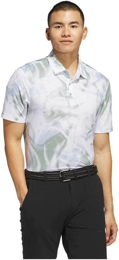 پولوشرت آستین کوتاه مردانه آدیداس Ultimate365 با طرح چاپی توری