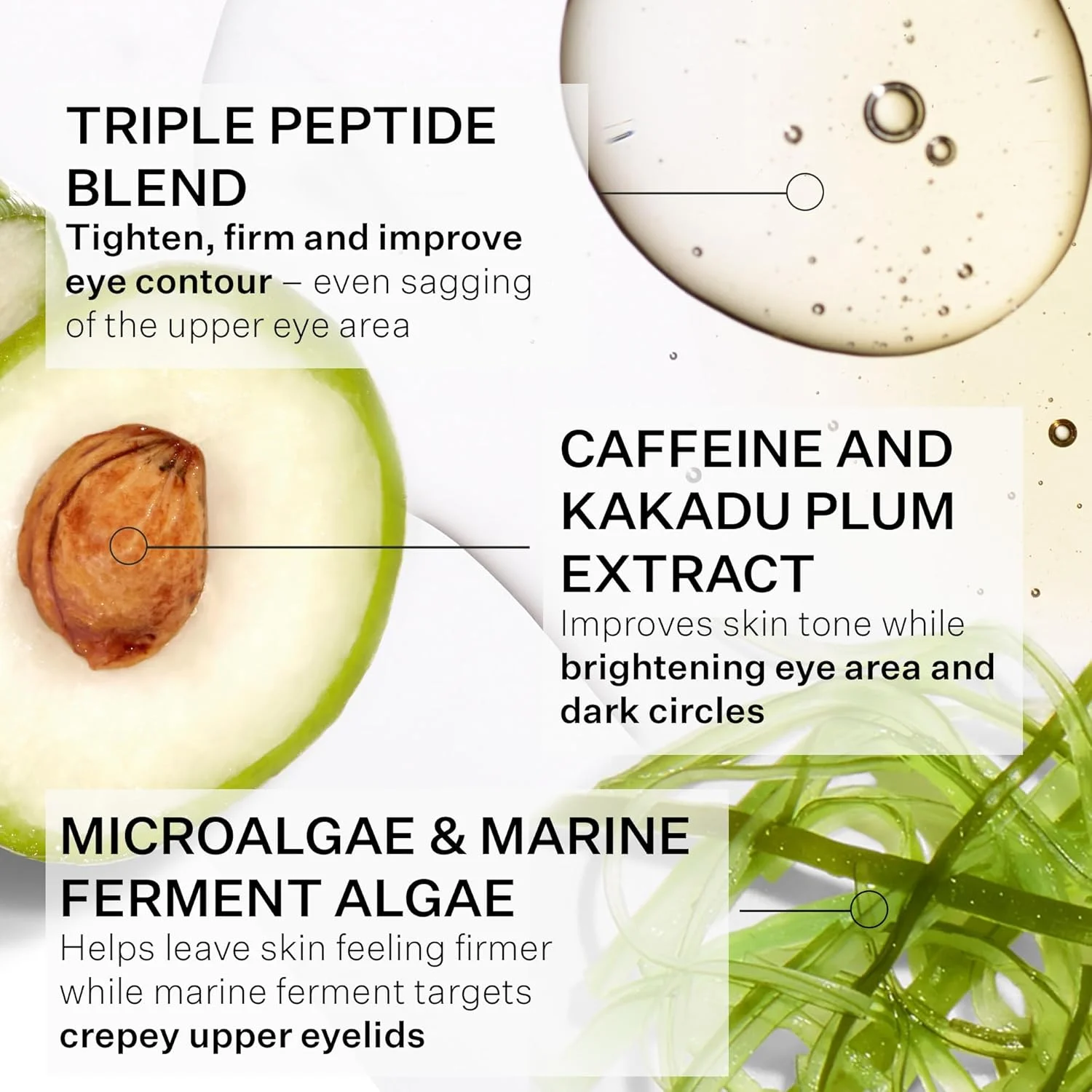 سرم دور چشم 360 درجه StriVectintighten & Lift Peptight با پپتیدهای سفت کننده و روشن کننده برای چین و چروک، پف و سیاهی زیر چشم، 30 میلی لیتر