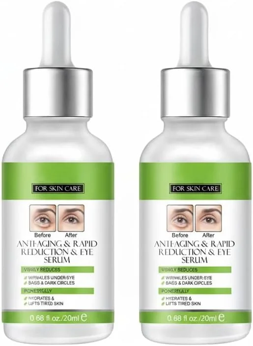 سرم دور چشم NALACAL، برای پوستی محکم و سفت اطراف چشم، سرم دور چشم برای تیرگی و پف زیر چشم، درمان سیاهی زیر چشم برای زنان و مردان، سرم ضد چروک و ضد پیری، کاهش خطوط ریز