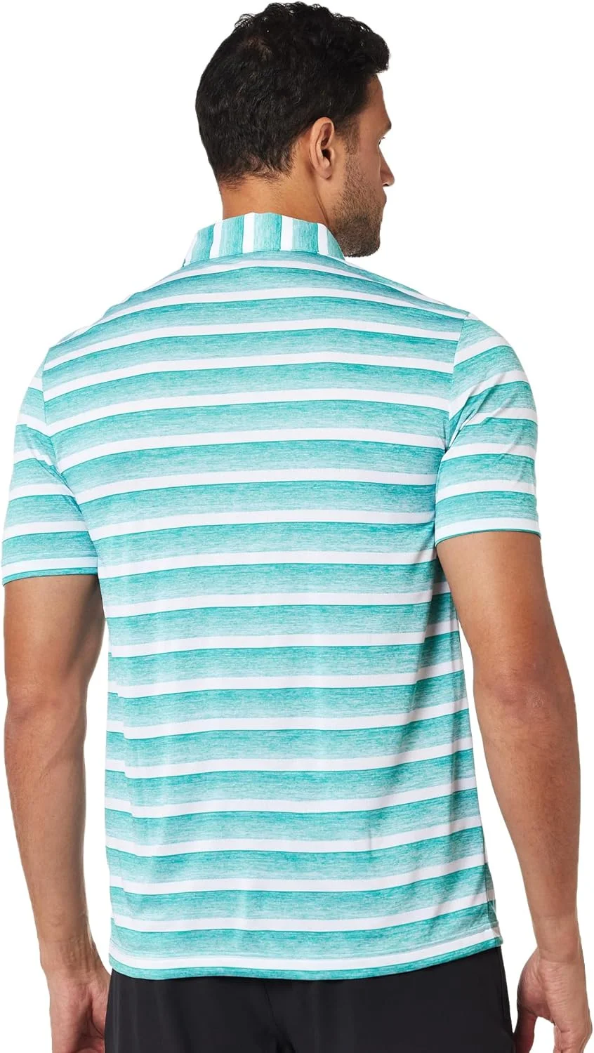 پولوشرت مردانه آدیداس با راه راه دو رنگ سبز، سایز M پولوشرت مردانه آدیداس با راه راه دو رنگ سبز، سایز M