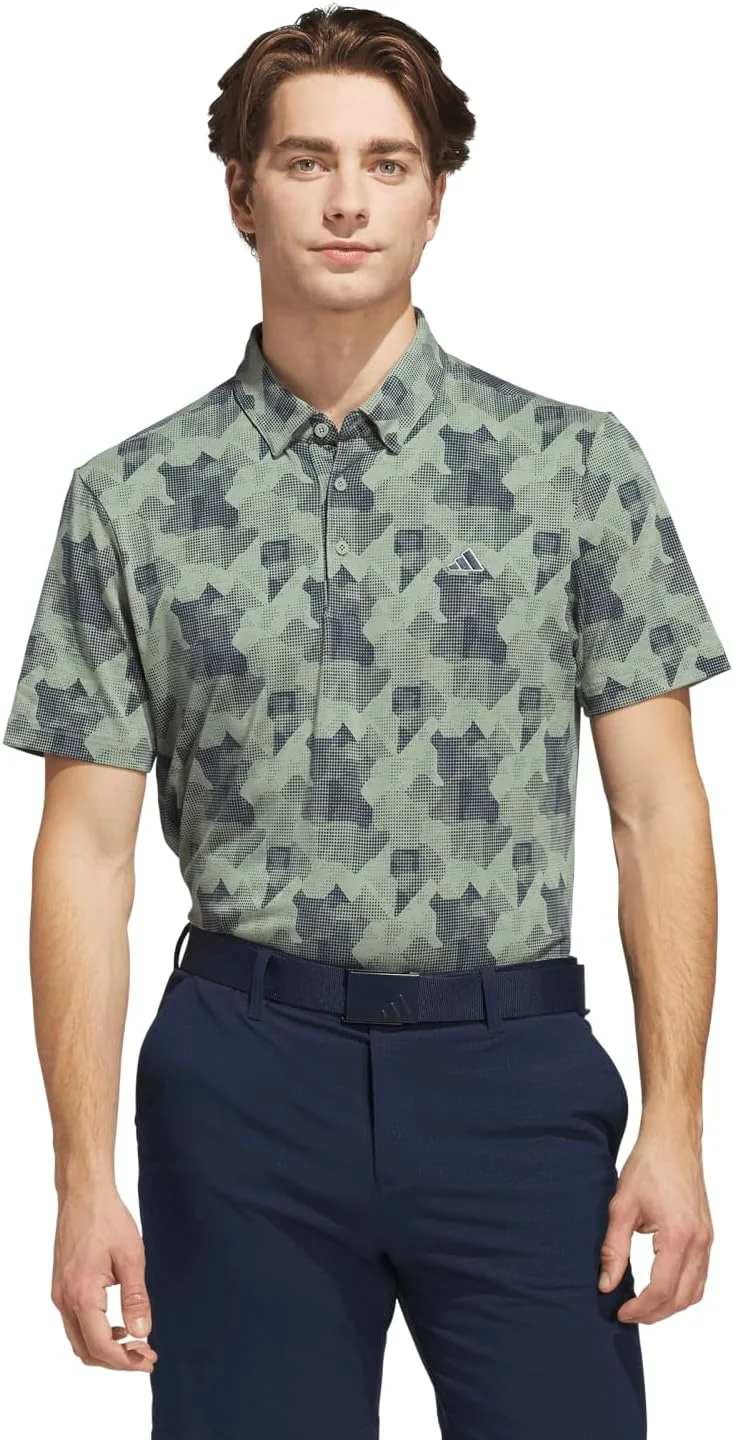 پولوشرت مردانه آدیداس مدل Go-To طرح‌دار