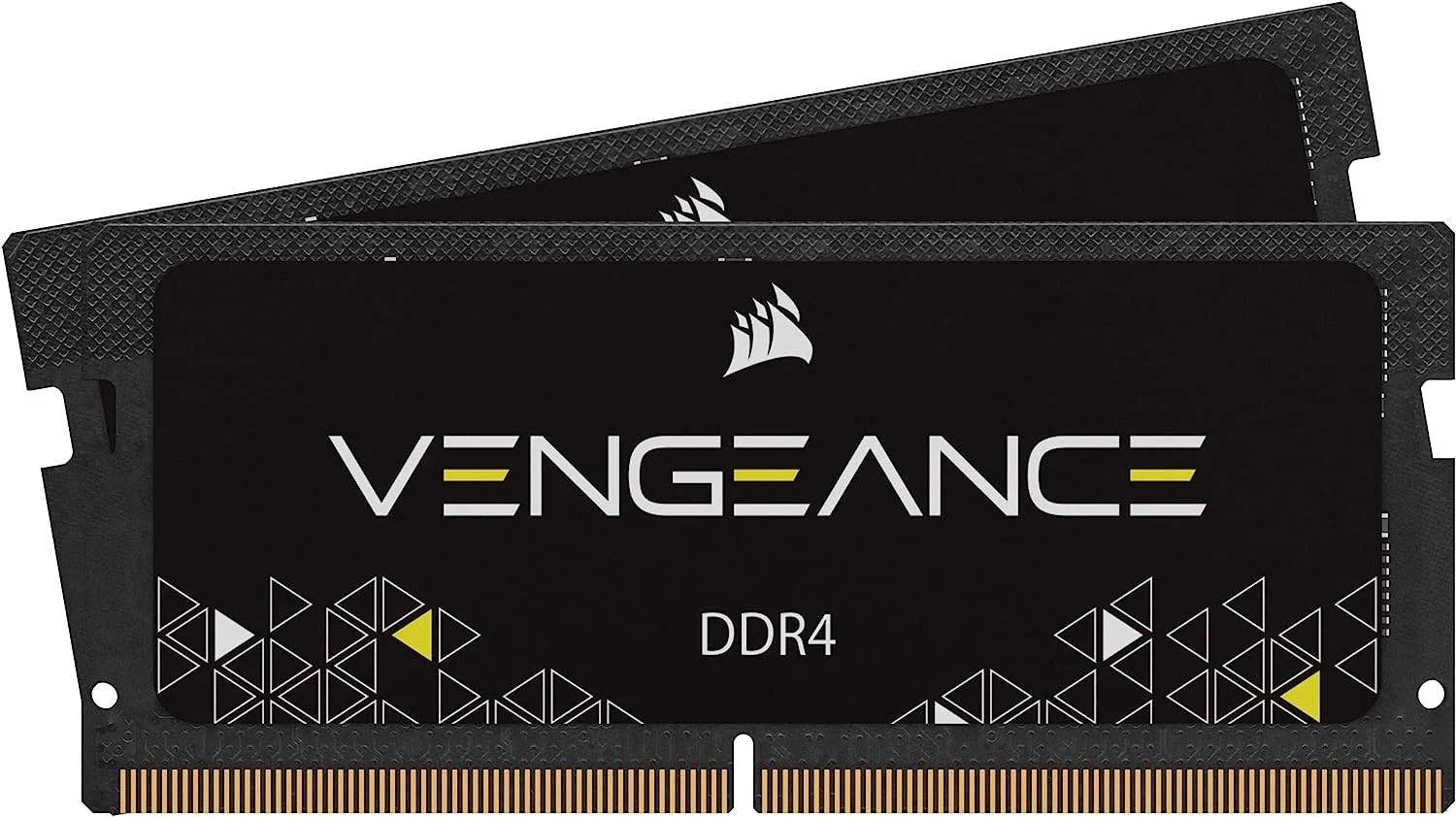 حافظه لپ تاپ کرسیر Vengeance با ظرفیت 16 گیگابایت (2 عدد 8 گیگابایتی) SO-DIMM DDR4 3200 (PC4 25600)، سرعت حافظه 3200 مگاهرتز، تاخیر CL22 CAS، ولتاژ 1.2 ولت، 260 پین، مشکی | CMSX16GX4M2A3200C22