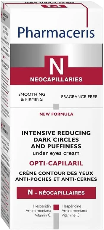 کرم دور چشم فشرده Pharmaceris N Opti-Capilaril، 15 میلی لیتر - درمان زیر چشم با پروتئین های سویا و برنج، ویتامین E و فیلترهای خورشیدی برای حلقه های تیره، پف و پوست حساس