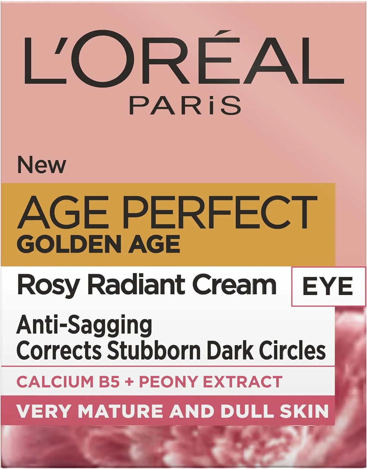 کرم دور چشم L'Oreal Paris Golden Age Rosy Glow برای تیرگی دور چشم 15 میلی لیتر