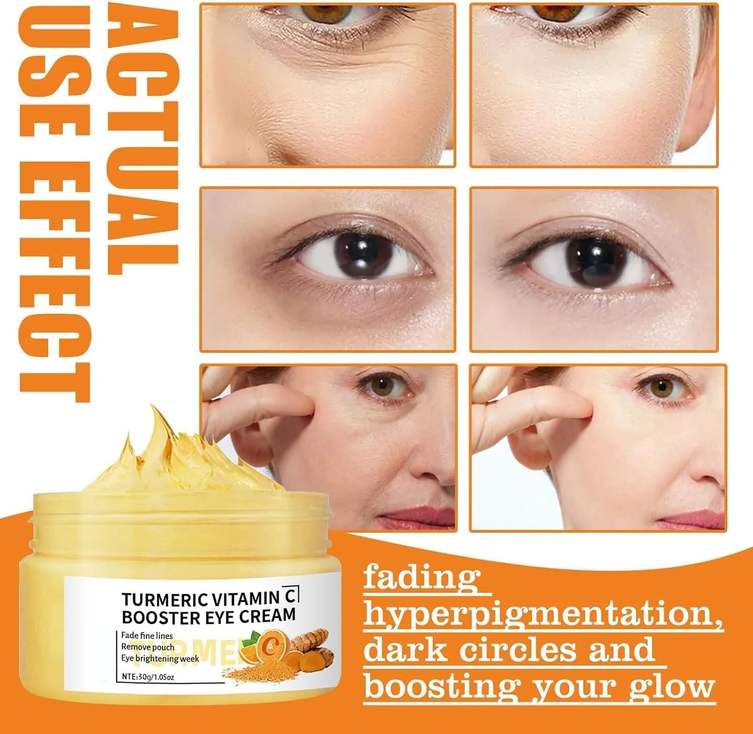 کرم دور چشم، کرم روشن کننده و آبرسان دور چشم با زردچوبه + ویتامین C، تقویت کننده ضد پیری، کاهش تیرگی دور چشم، نتایج قابل مشاهده، مناسب برای چشم های خشک و خسته، زنان و مردان کرم دور چشم، کرم روشن کننده و آبرسان دور چشم با زردچوبه + ویتامین C، تقویت کننده ضد پیری، کاهش تیرگی دور چشم، نتایج قابل مشاهده، مناسب برای چشم های خشک و خسته، زنان و مردان