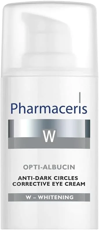 کرم دور چشم اصلاح کننده تیرگی فارماسریز سری W مدل Opti‑Albucin با SPF 15، حجم 15 میلی لیتر – حاوی کمپلکس پروتئین سویا و برنج و ویتامین E، تسکین دهنده پف و سیاهی دور چشم