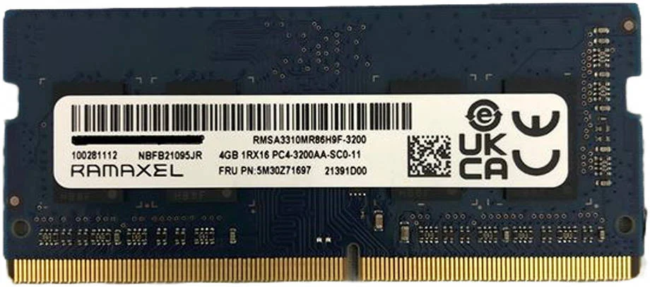 رم دسکتاپ Ramaxel RMSA3310MR86H9F-3200 با ظرفیت 4 گیگابایت (512 مگابایت x 64)، DDR4، سرعت حافظه 3200 مگاهرتز، 260 پین، DIMM بدون بافر غیر ECC، JEDEC، ولتاژ 1.2 ولت | RMSA3310MR86H9F-3200