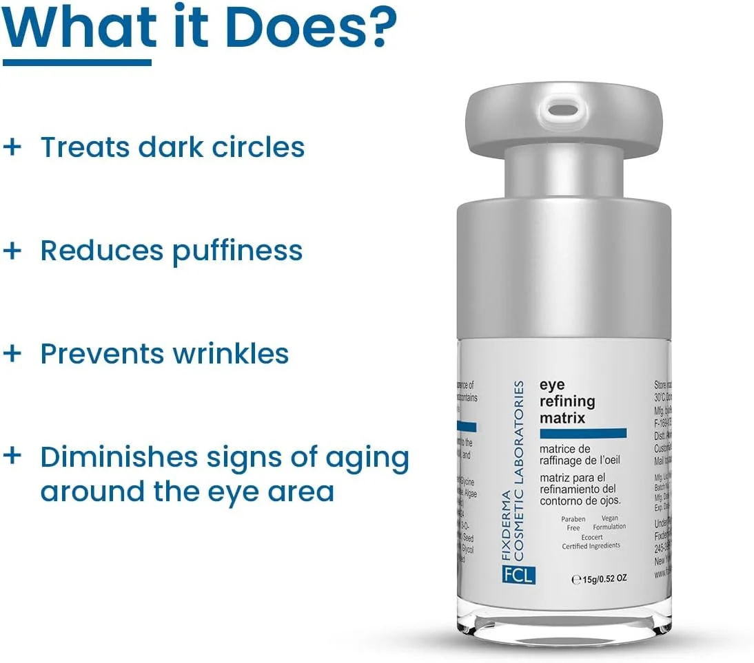 ماتریکس اصلاح کننده دور چشم FCL برای تیرگی دور چشم، کرم دور چشم، درمان تیرگی دور چشم بانوان، کرم دور چشم برای تیرگی، تست شده توسط متخصص پوست - 15 گرم