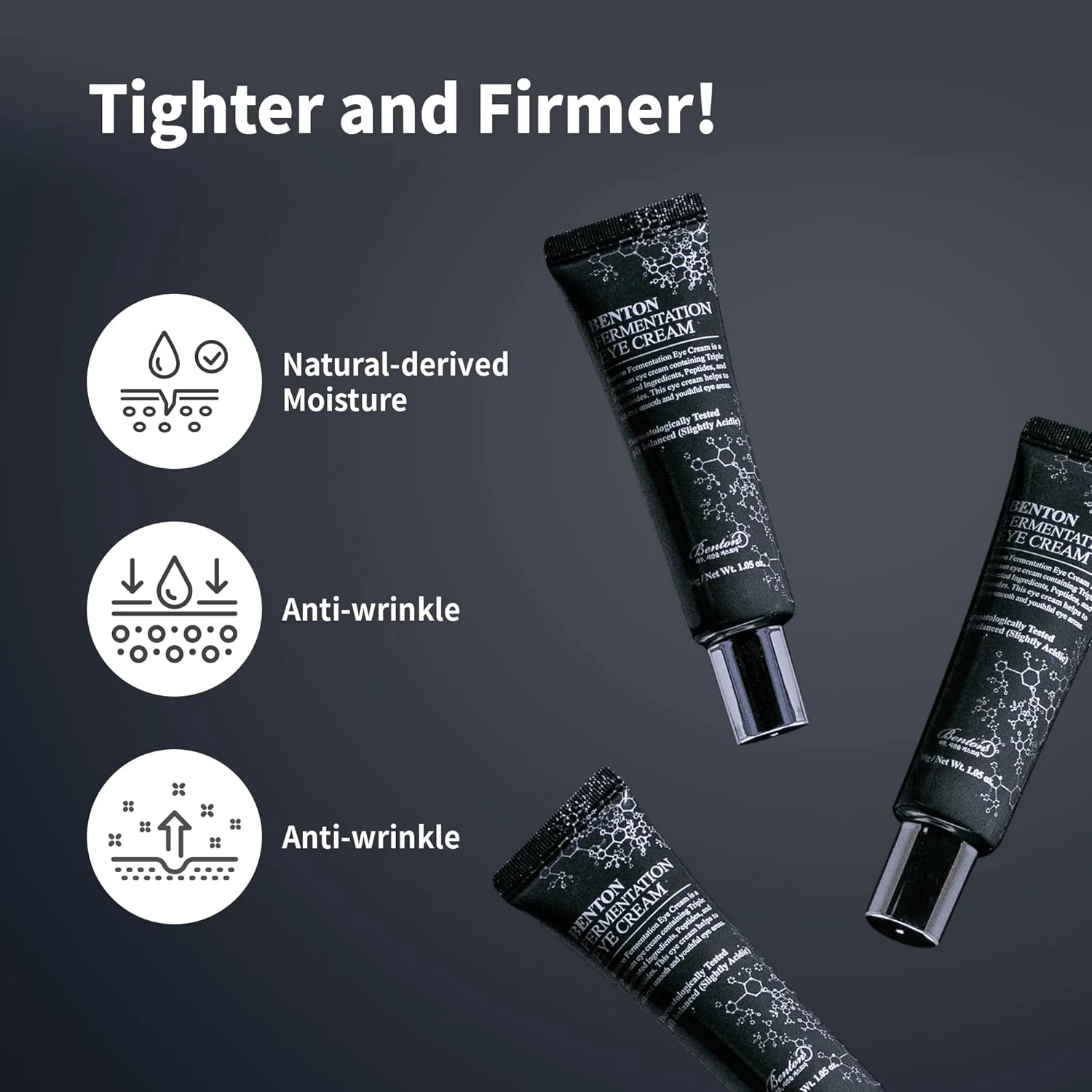 کرم دور چشم تخمیری بنتون نسخه جدید (30 میلی لیتر) - کرم دور چشم ضد چروک حاوی گالاکتومایسس و بیفیدا، تیرگی، پف و کیسه های زیر چشم