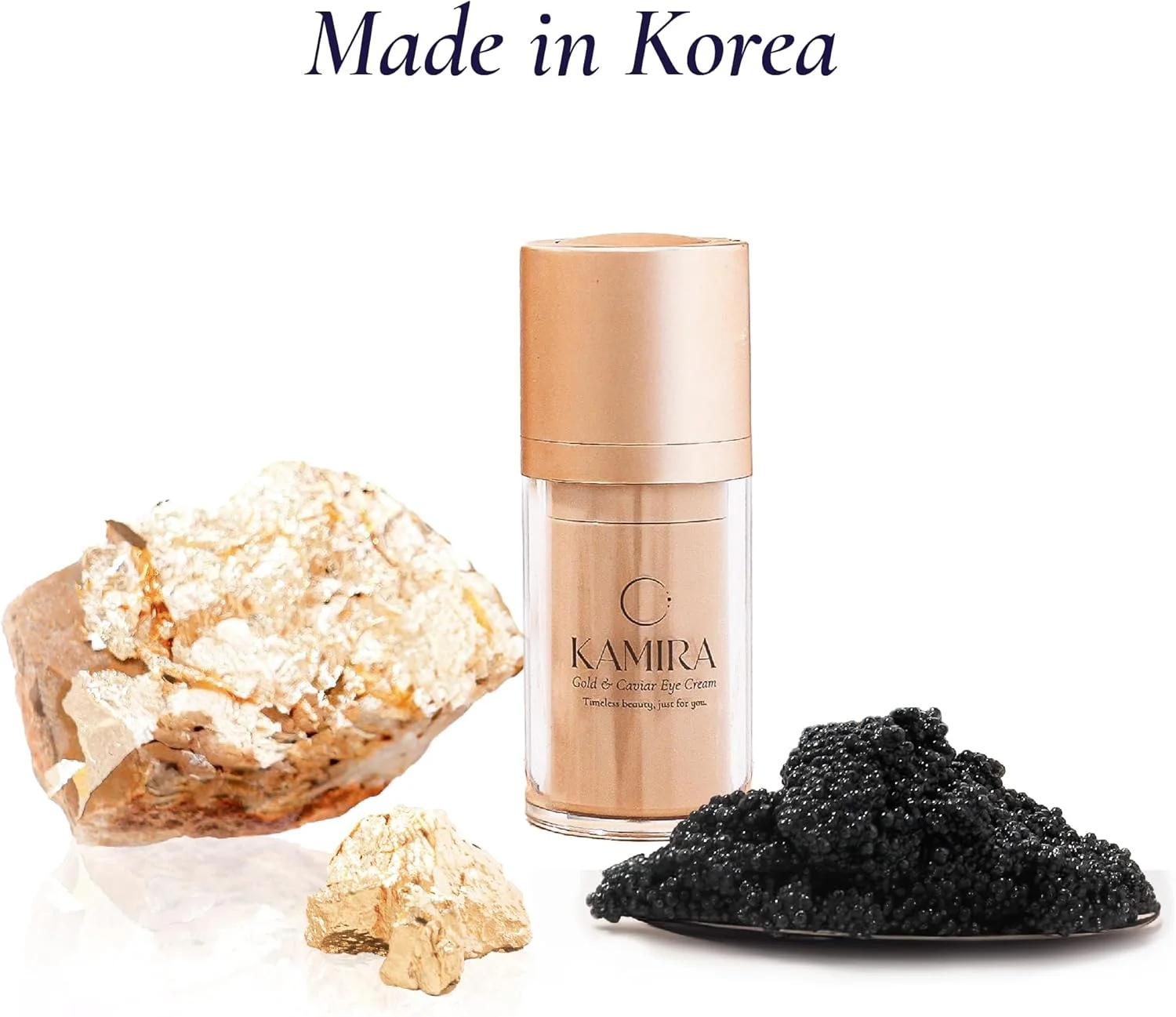 کرم دور چشم طلا و خاویار کاميرا - ضد پیری، آبرسان و روشن کننده پوست دور چشم - کاهش خطوط ریز، چروک، پف و تیرگی دور چشم برای داشتن چشمانی جوان و درخشان، 15 میلی لیتر