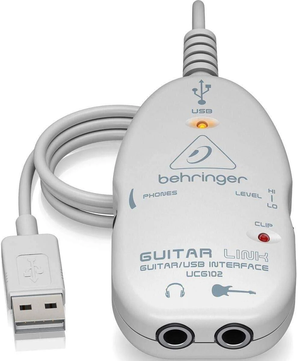 اینترفیس صوتی گیتار به USB بیرینگر مدل UCG102، سفید