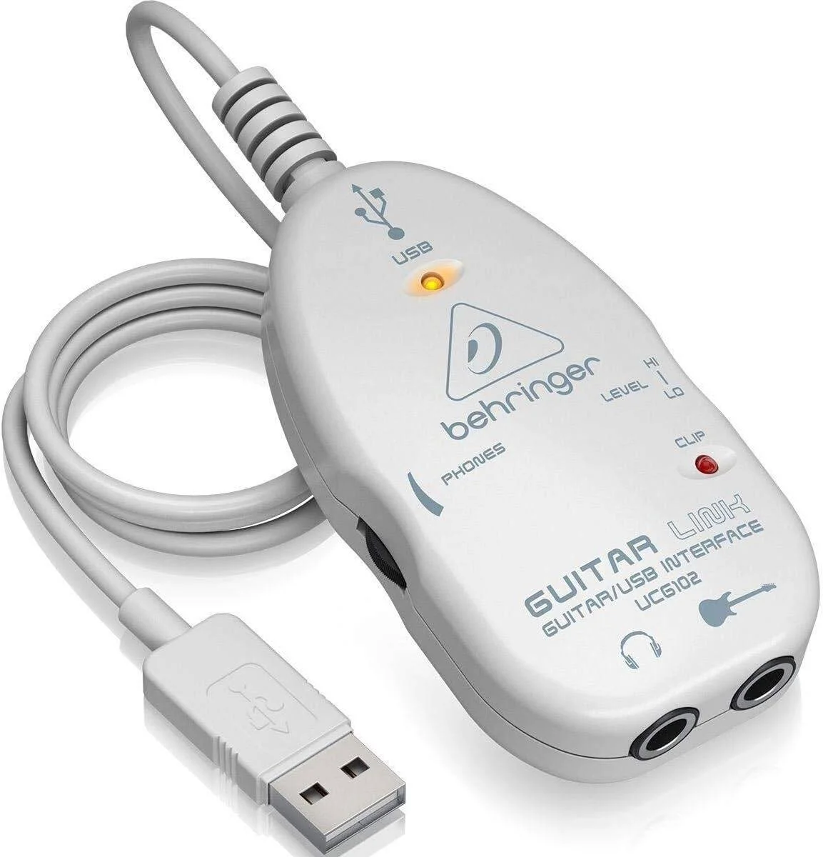 اینترفیس صوتی گیتار به USB بیرینگر مدل UCG102، سفید