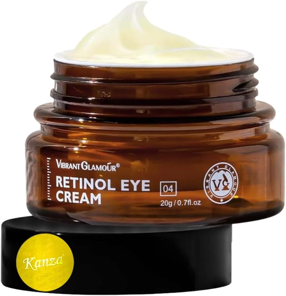 کرم دور چشم KANZA رتینول | رفع سیاهی دور چشم، کاهش خطوط ریز، رفع پف زیر چشم، ضد چروک، ضد پیری، سفت کننده، غنی شده با رتینول، آربوتین، ویتامین C و E | 20 گرم کرم دور چشم KANZA رتینول | رفع سیاهی دور چشم، کاهش خطوط ریز، رفع پف زیر چشم، ضد چروک، ضد پیری، سفت کننده، غنی شده با رتینول، آربوتین، ویتامین C و E | 20 گرم
